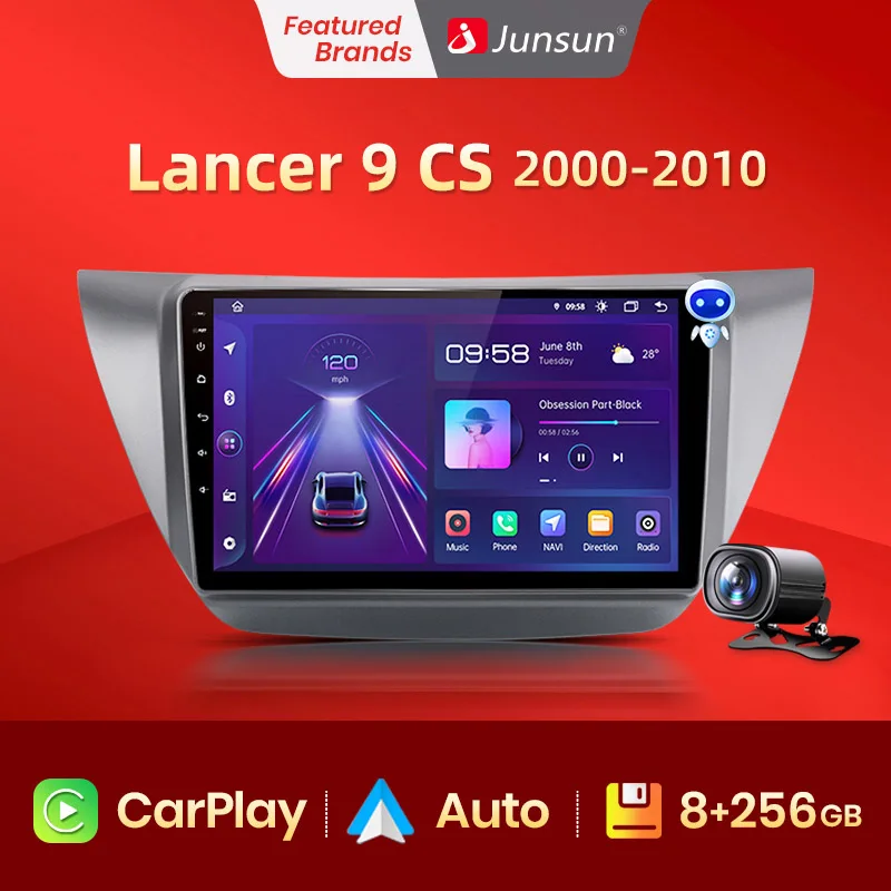 Автомагнитола Junsun мультимедийный плеер на Android 10 0 для Mitsubishi Lancer 9 CS 2000 2001 2002 2003