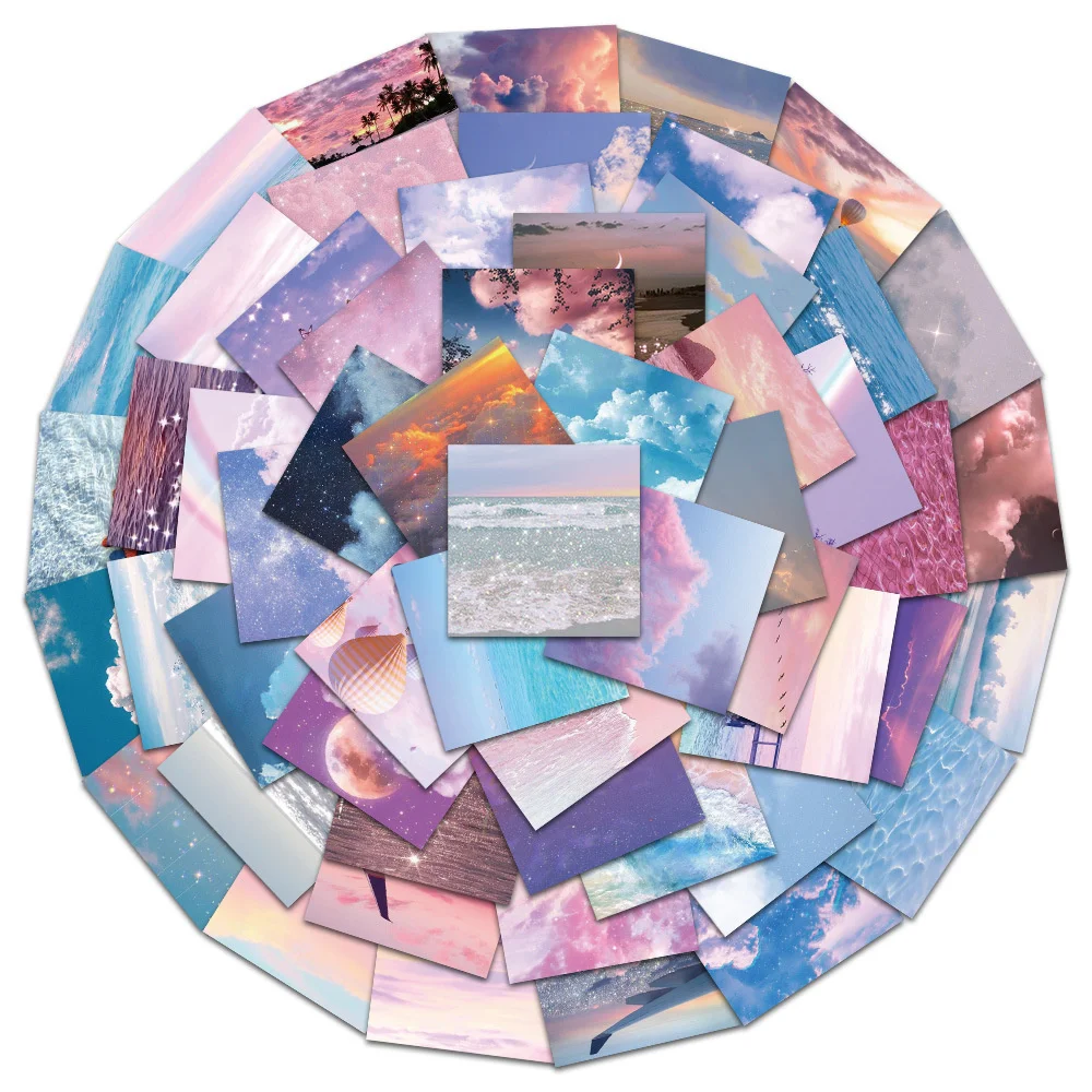 10/30/50 шт. водонепроницаемые наклейки с изображением звездного неба |