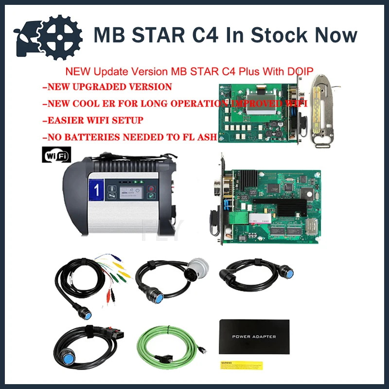 

Newest MB STAR C4 Original Relay PCB High Quality Full Chip Obd2 Scanner Star C4 Diagnostic Tool with Wifi Doip For Benz Trucks