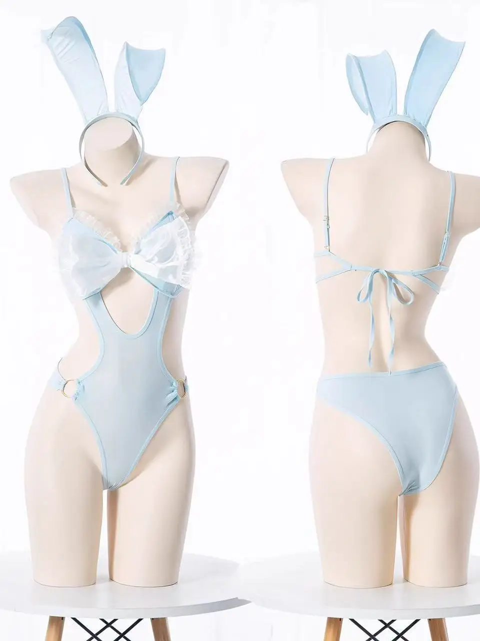 Сексуальный соблазнительный женский комбинезон с тремя точками и бабочкой