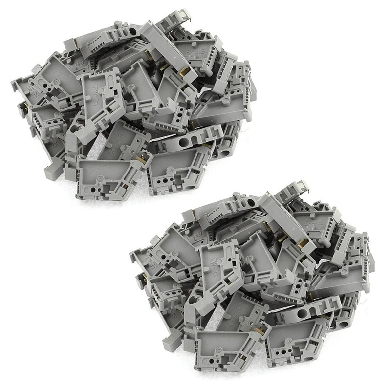 

100Pcs 35Mm DIN Rail Terminal Block End Stopper Mounting Clips