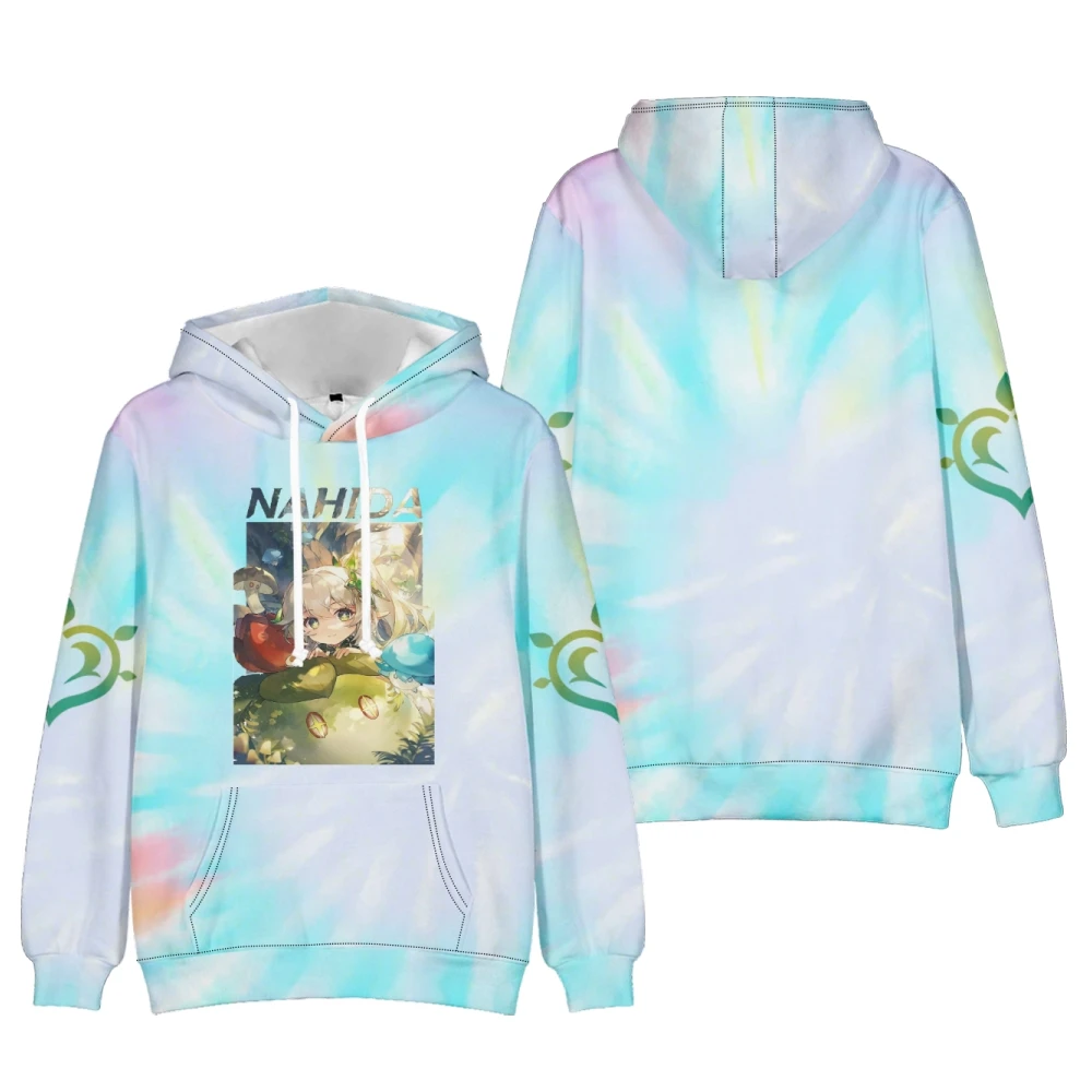 

2022 Genshin Impact Nahida Lesser Lord Kusanali Hooded Sweatshirt 3D Long Sleeve Tracksuit game Cosplay Fashion Clothes