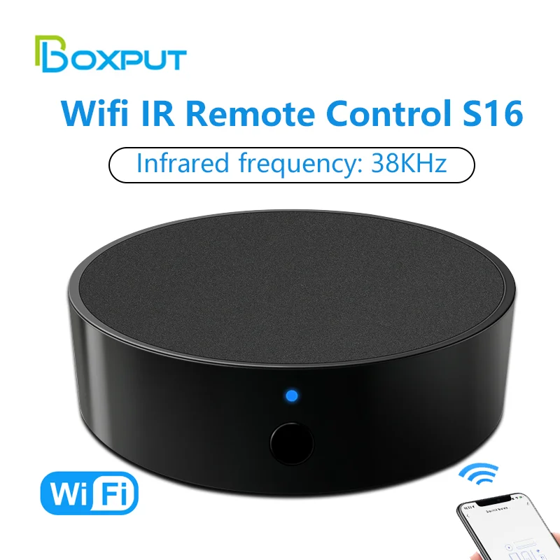 

S16 WiFi IR Remote Controller,Tuya WiFi Universal Infrared Remote Control for TV DVD AUD AC Work for Alexa Google Home Alice