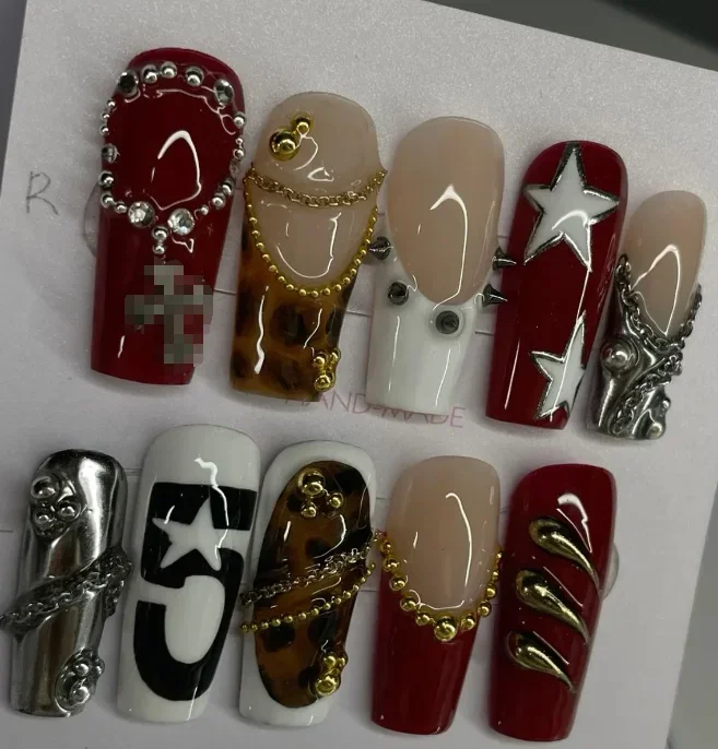 

MINISO ручной работы акриловые накладные ногти