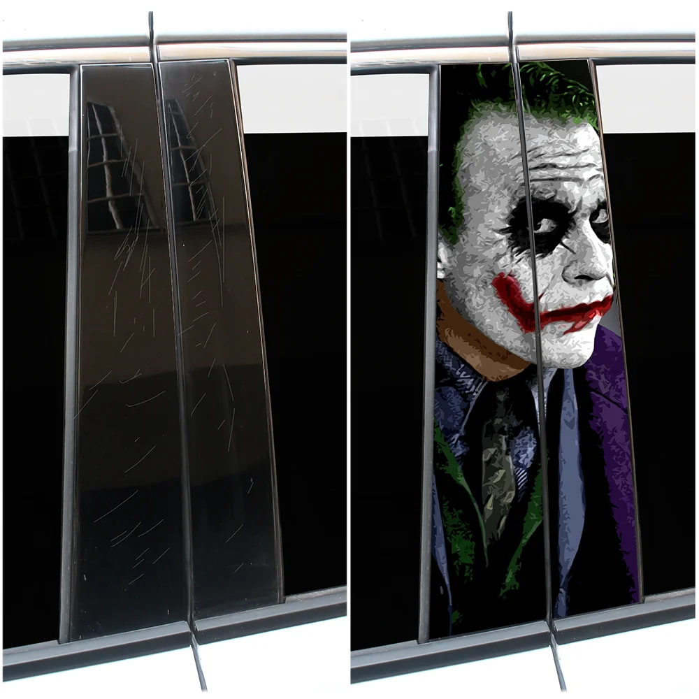 Забавные наклейки на автомобиль в-столб защита от солнца