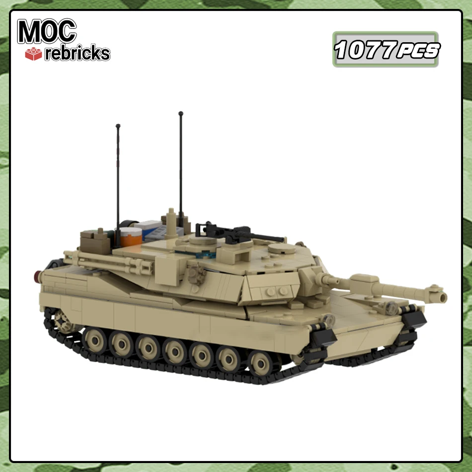 MOC- 204750 США основные боевые танки серии M1A2 абрамы модель автомобиля строительные
