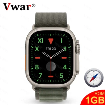 H11 Ultra Upgraded VWAR Hello Watch Men Smart Watch 49mm Compass GPS Smartwatch with 1GB ROM Local Music Playing for Android IOS 1