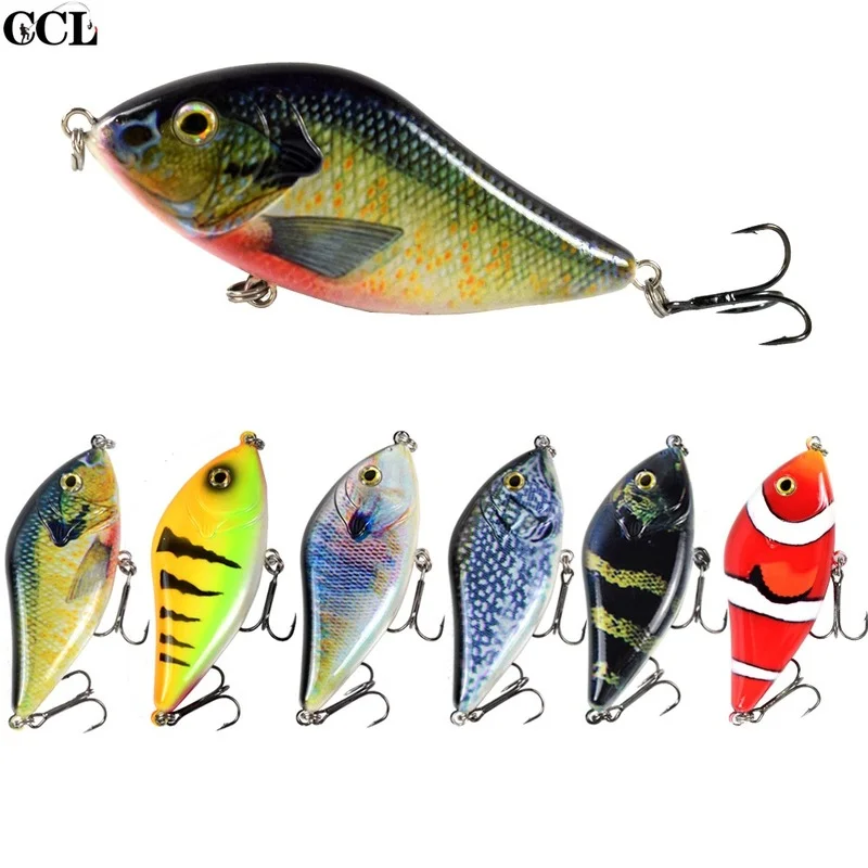 

CCLTBA Pike Lures Jerkbait 10cm 45g Slider Swim Action Wobblers Fishing Lures for Pike Musky Hard Plastic Artificial Bait