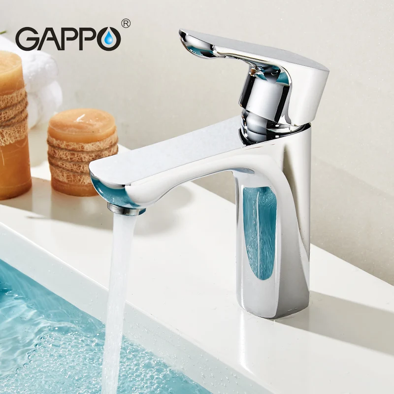 

GAPPO смеситель для ванной комнаты, кран для раковины на бортике, латунный кран, хромированный кран для водопада, Смеситель для холодной и горя...