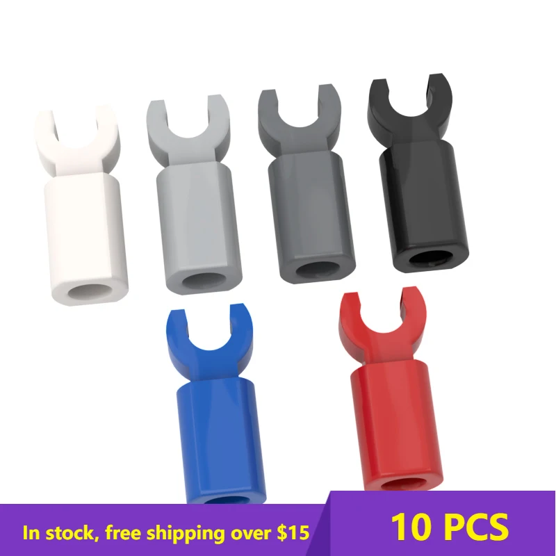 

10PCS Bricks Bar Holder with Clip 11090 Ladders Fences Single Side Clamp Connector DIY Compatible Educational Parts Toys