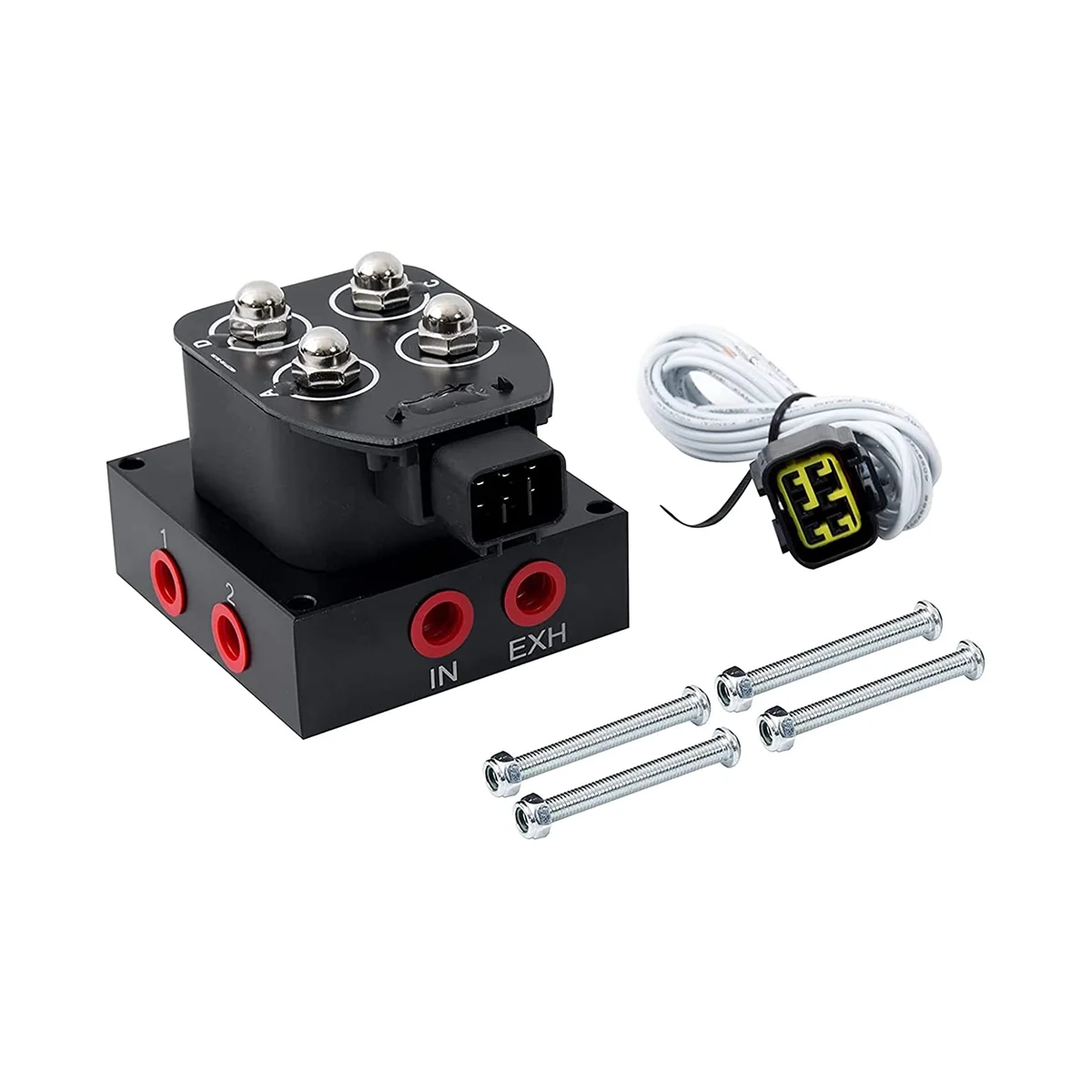 

Air Suspension Manifold Bag Controller Solenoid Valve 4 Port Pneumatic