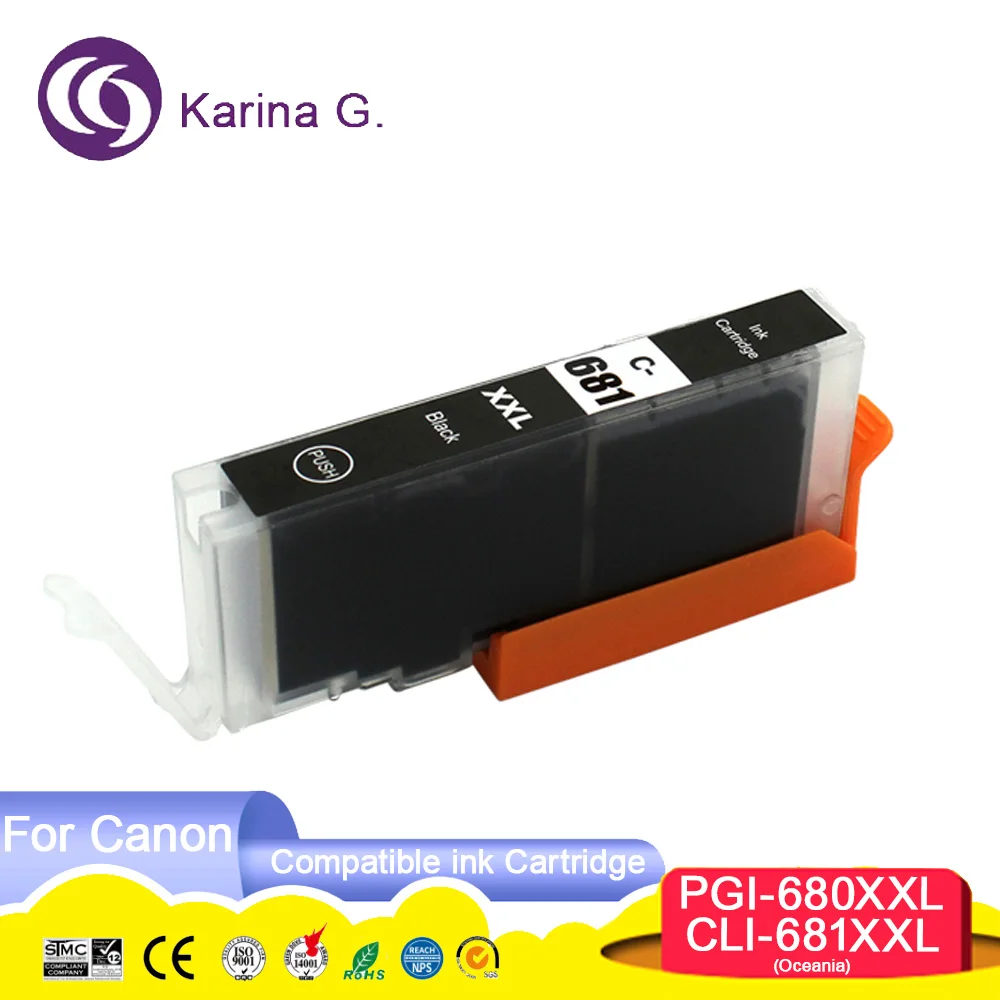 680 680XL PGI-680 PGI680XXL 681 681XL CLI-681 Цветной совместимый картридж премиум-класса для Canon PIXMA
