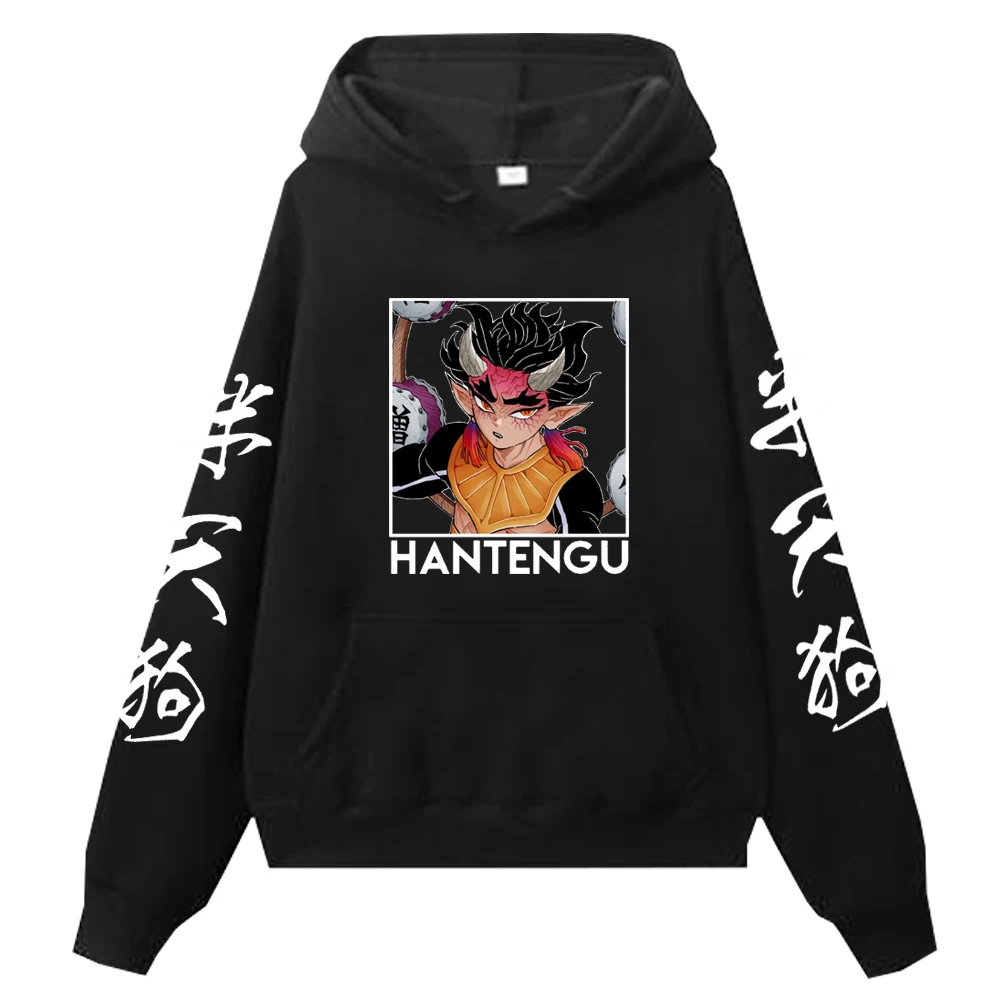 

Hantengu Demon Slayer Hot Anime Hoodie Harajuku Hip Hop Man Woman Streetwear