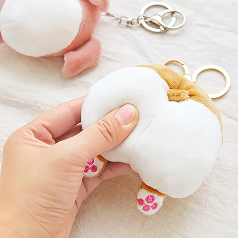 Новинка милый плюшевый брелок в виде кошки и ягодиц модные мягкие