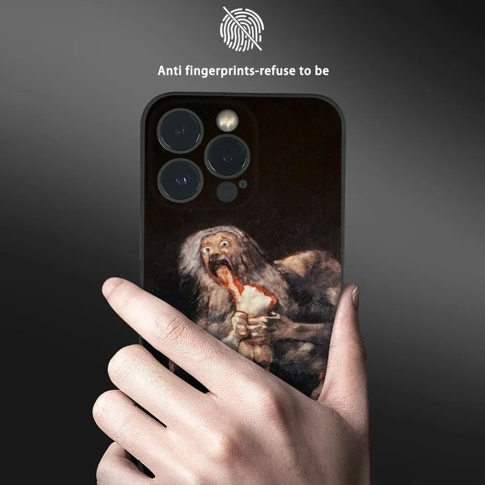 Spain Francisco Goya Art Phone Case For IPhone 16 15 14 13 12 11 Pro Max Plus Mini Frosted Soft Shell Funda