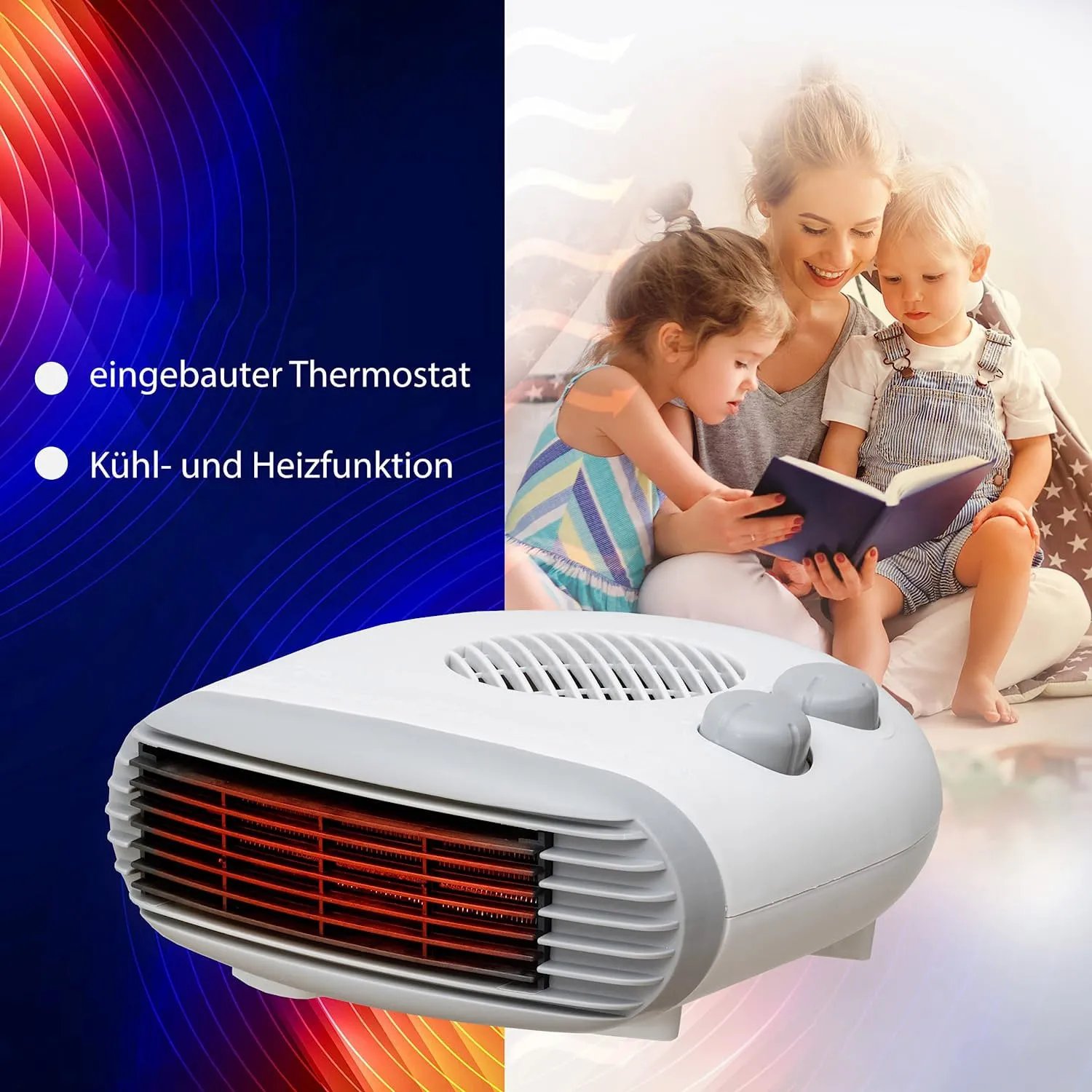 

Electric Heater 2000 W Mobile Heater Thermal Fan Heater Electric Radiator Mobile Convector Warmer Machine Winter-EU Plug