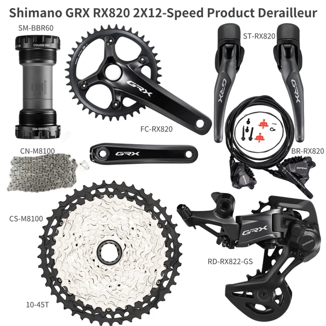 Shimano GRX RX820 1x12-скоростная групсет | AliExpress