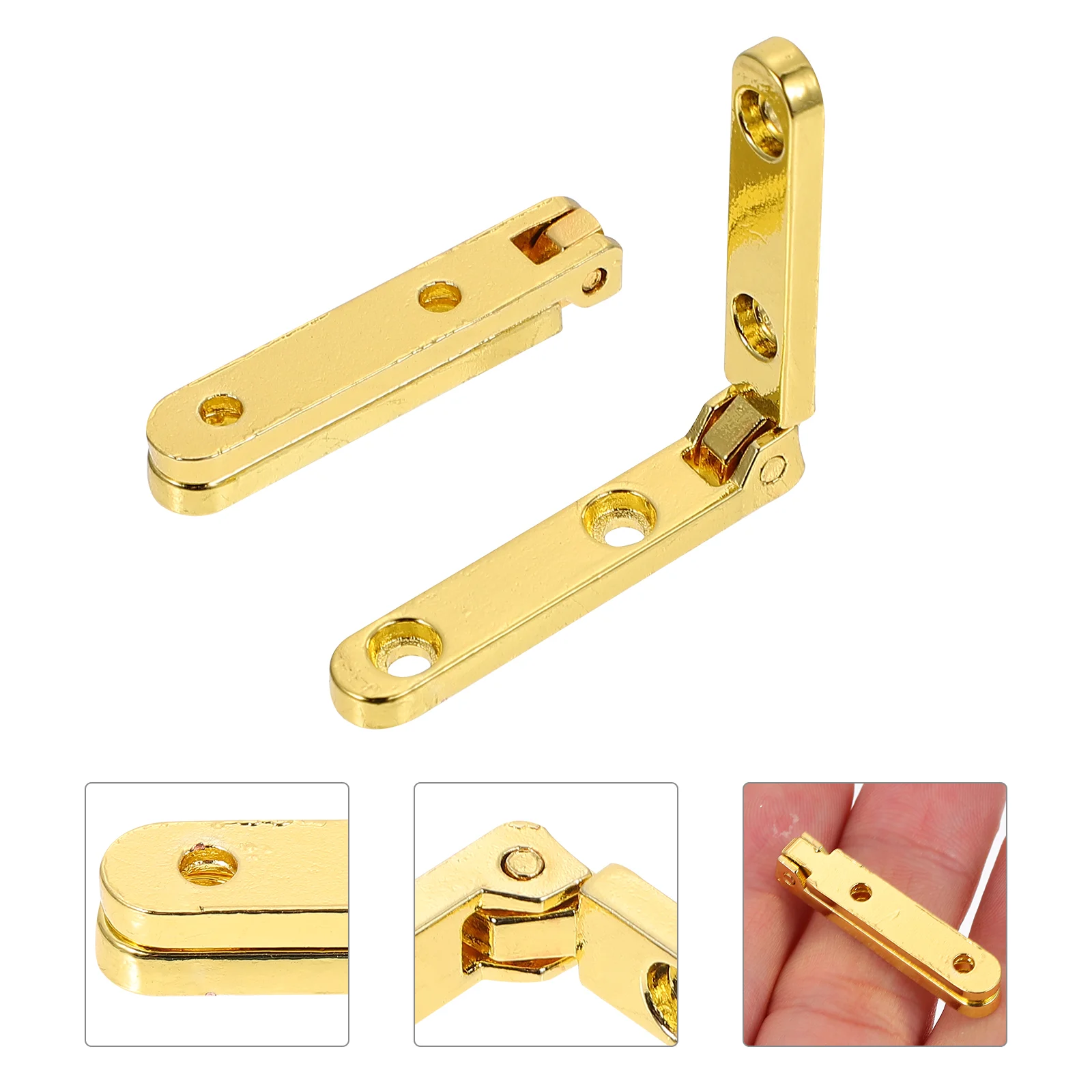 

Hinges Hinge Box Angle Corner Metal Bracketsupport Brackets Mini Wooden Door Hood Spring Repair Flat Folding Furniture Kitchen