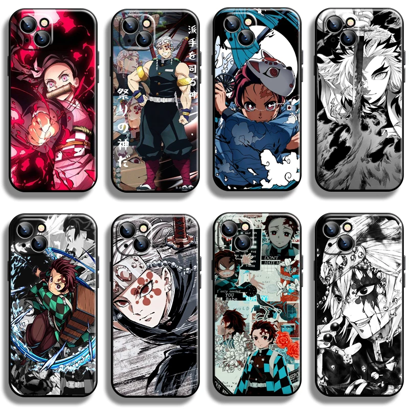 

Demon Slayer Uzui Tengen For Apple iPhone 13 12 11 Pro 13 12 Mini X XR XS Max 5 6 6S 7 8 Plus SE2020 Phone Case Black Coque