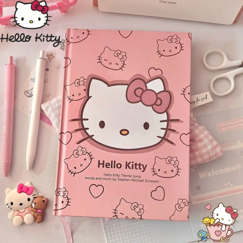 Sanrio Hello Kitty Kawaii утолщенный блокнот с горизонтальной линией ценный студенческий