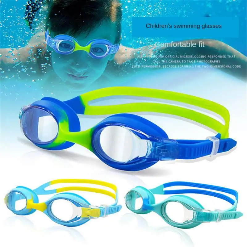

Незапотевающие детские плавательные очки HD, профессиональное оборудование для водных видов спорта, модные водонепроницаемые силиконовые удобные очки для дайвинга