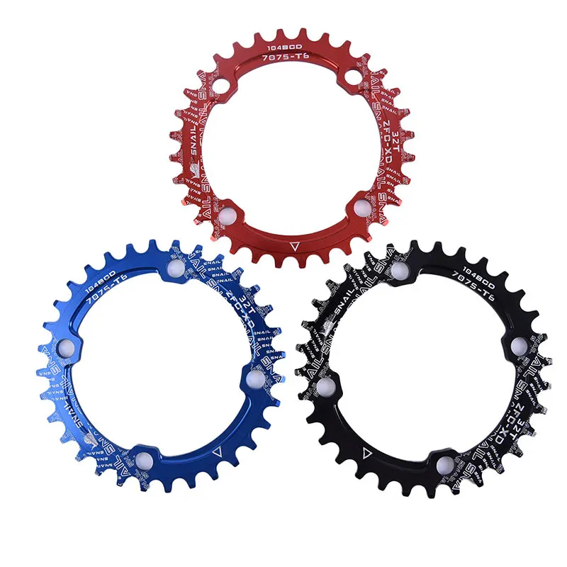 Цепное кольцо 32T 104BCD круглая узкая широкая зубная пластина