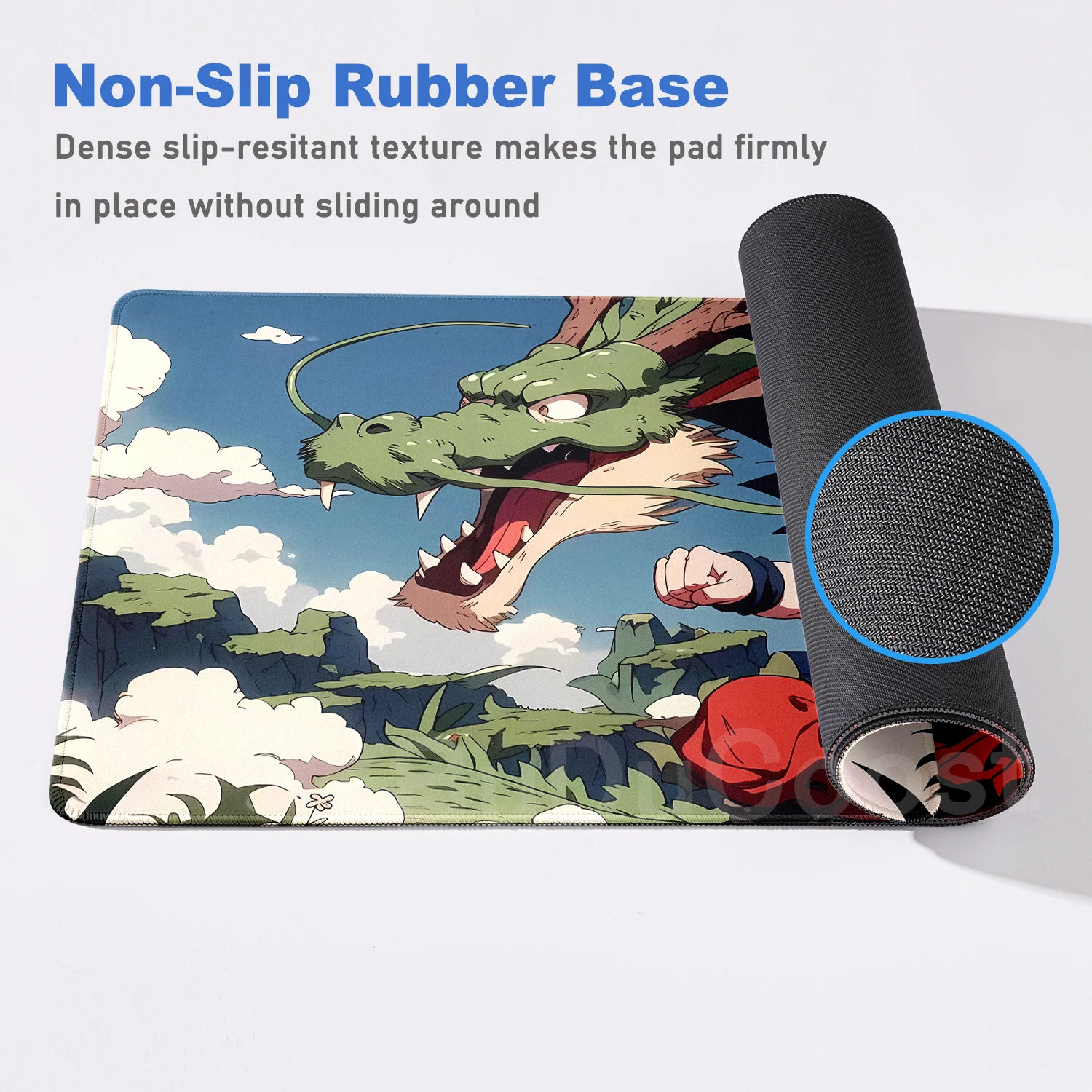 Hot selling item DragonBall Anime Desktop electronic sportse accessories 400x900 HD Printing Computer Lock edge Rubber Mouse Pad