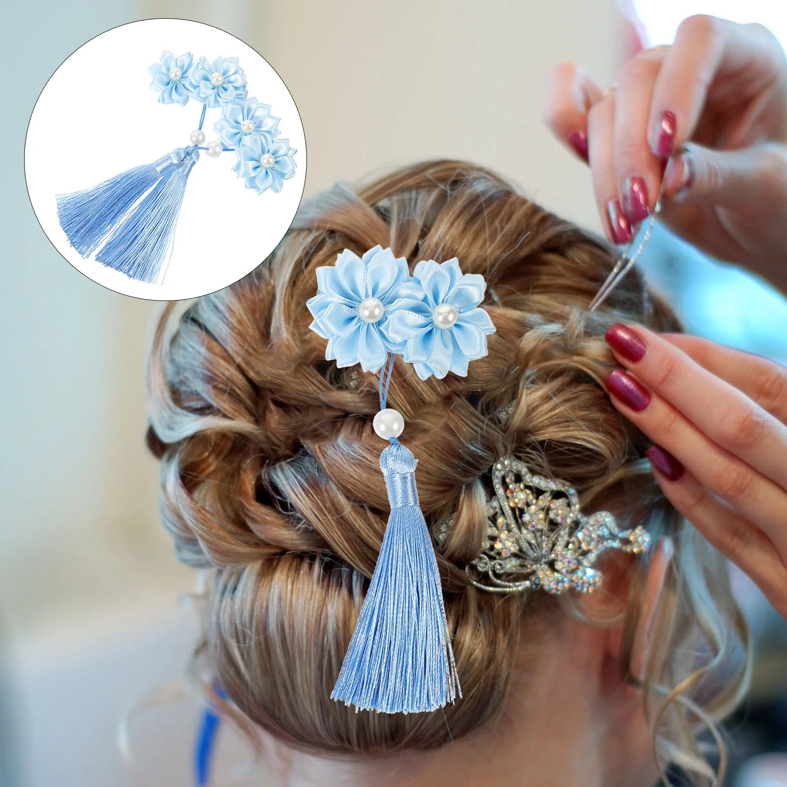 

Wedding Hair Clip Hair Clip Tassel Clips Wedding Hairstyles Cute Women Japanese Accessories Girls
