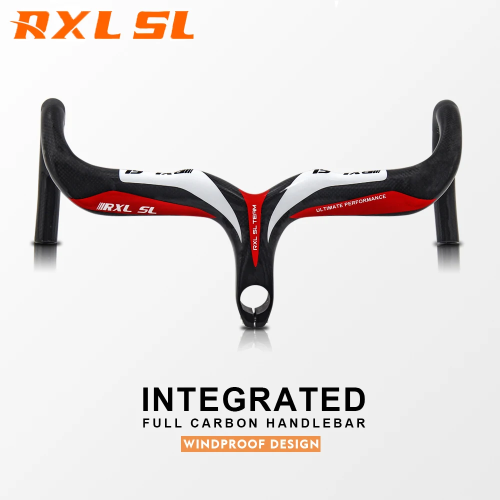RXL SL углеродный материал руль для дорожного велосипеда 3K глянцевый велосипедный