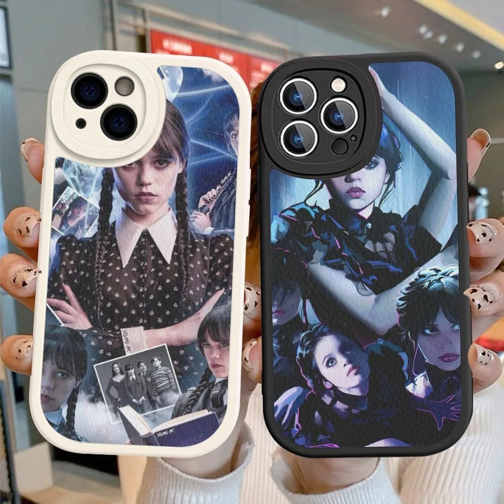 

Wednesday Addams Family TV Show Phone Case Hard Leather For IPhone 14 13 12 Mini 11 14 Pro Max Xs X Xr 7 8 Plus Fundas