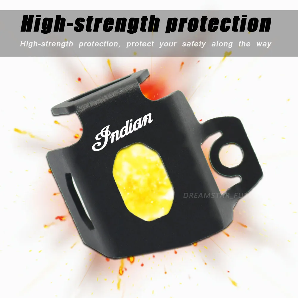 

FOR Indian FTR 1200 S 2019 2020 2021 CNC aluminum Motorcycle Accessories Rear Brake Fluid Reservoir Guard Cover Protector