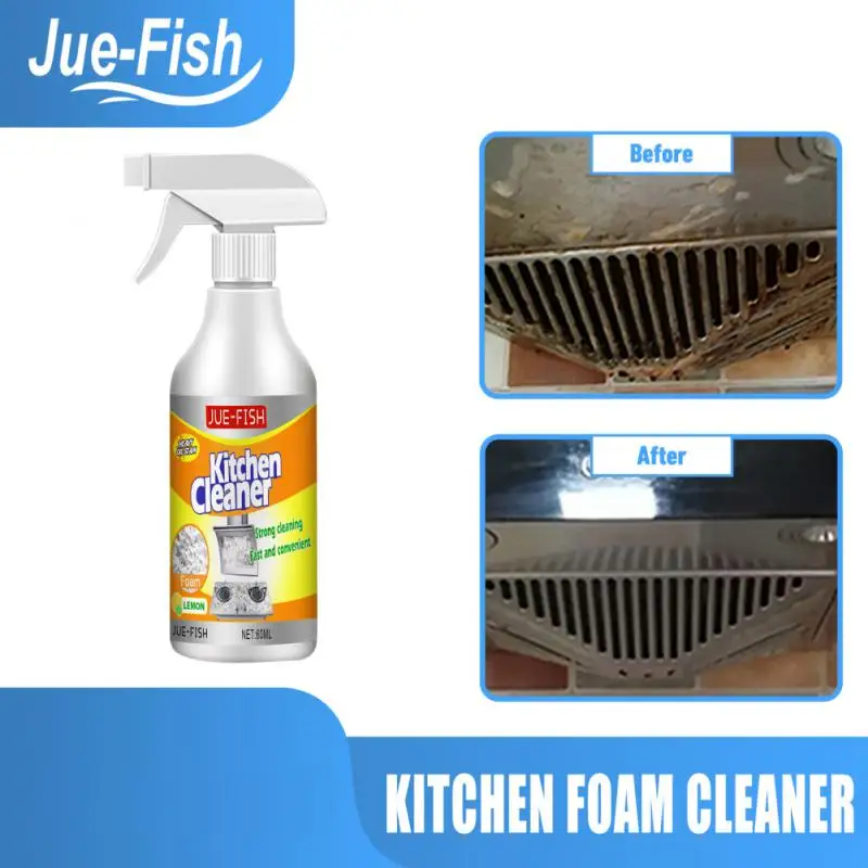 Kitchen Grease Foam Cleaner Multi-Purpose Foam Cleaner Home Wash Maintenance Surfaces Spray Foam Cleaner