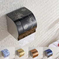 stainless steel toilet paper tray roll traceless tissue paper holder storage box wall mounted bathroom wc shelf accessories