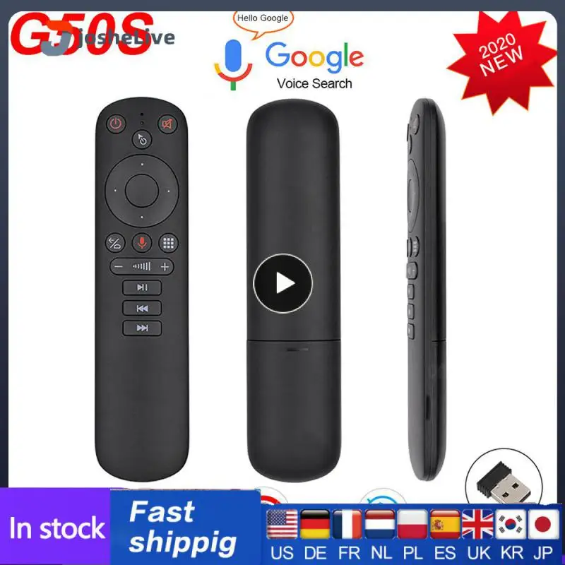 

2.4g Work With Google Voice Assistan G50s Air Mouse Fly Air Mouse Smart Voice Remote Control Wireless Mouse G50s Wireless