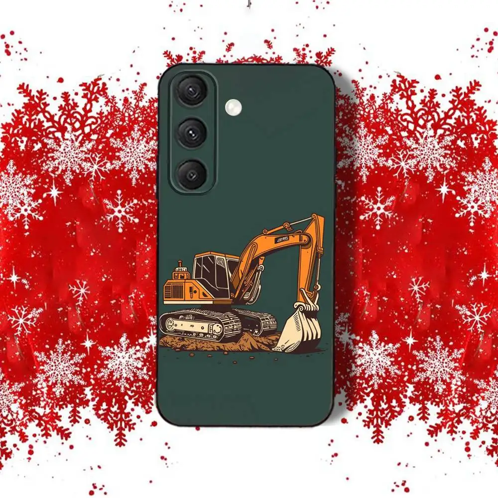 Фото Чехол Caterpillares Cool T-TruckS для Samsung S22, S24, S25, S23, S20, S30, S21, Ultra, 4G, Plus,5G,Fe, Lite черный чехол с принтом по всей поверхности №2