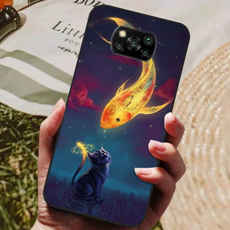 Для POCO X3 Pro Чехол для глобальной версии силиконовый мягкий ТПУ чехол телефона Poco X