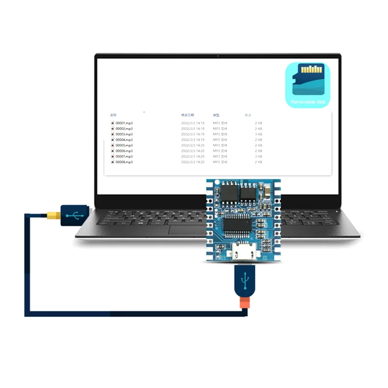 

SV19R Voice Playback Control Module One-To-One Trigger Serial Port Control Segment Trigger MP3 Onboard Storage 3.7-5V