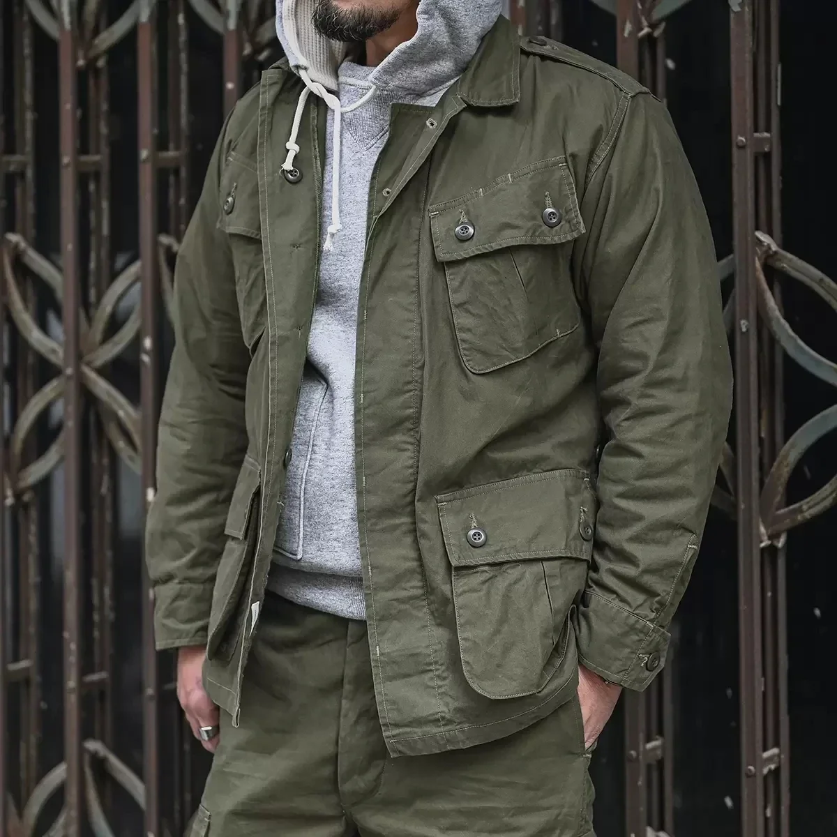 Мужская куртка с длинными рукавами и узором TCU Jungle Fatigue не в наличии Army 1963