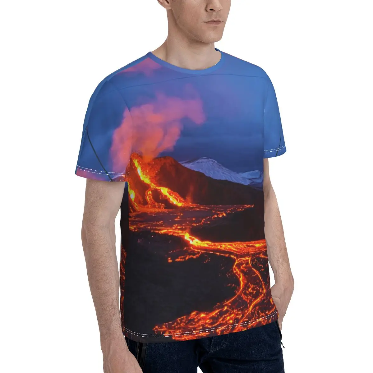 

Promo Baseball Tonga Volcano Eruption Iceland 2022 T-shirt Cute Men's T Shirt Print Humor Graphic Lava Tees Tops European Size