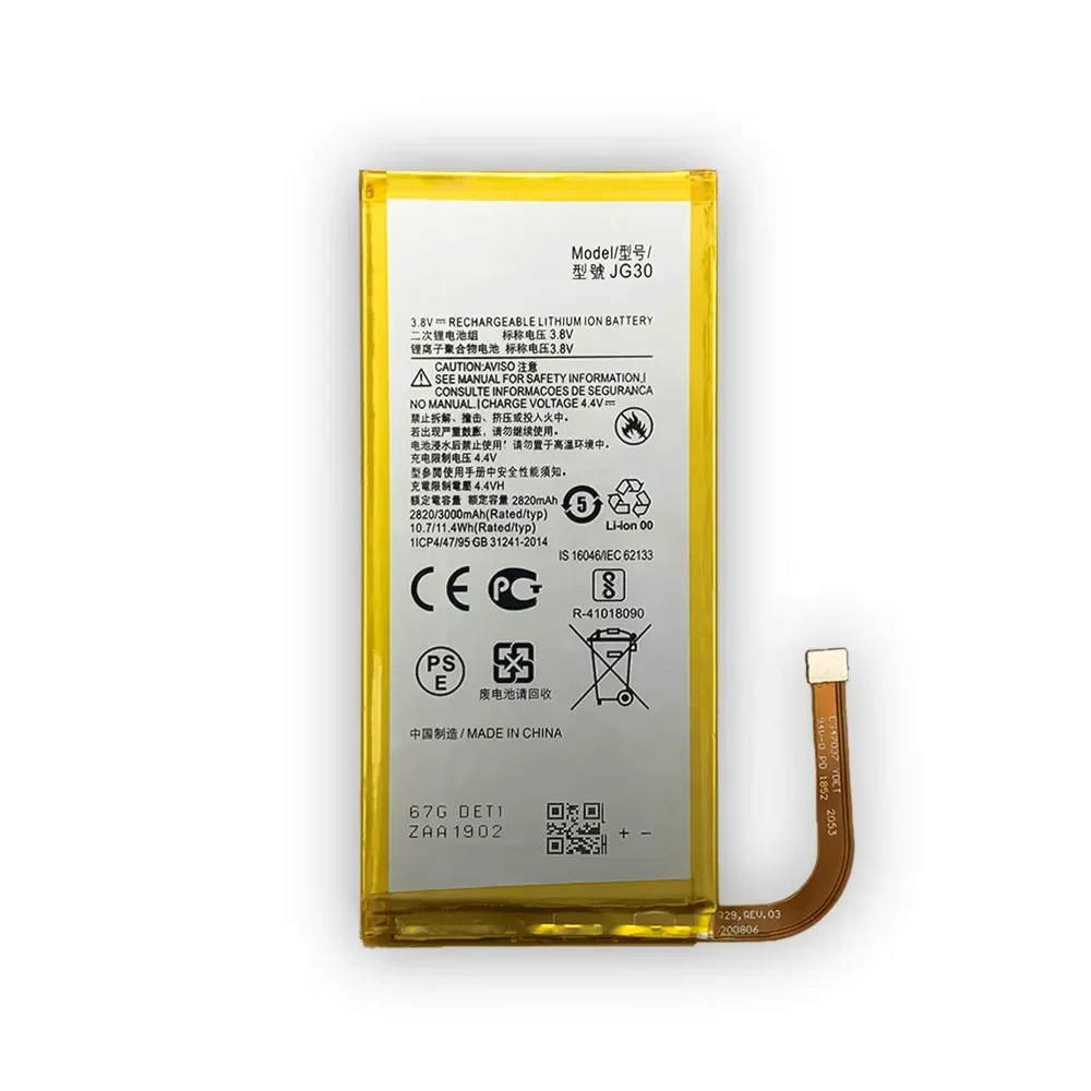 Фото Новый аккумулятор JG30 емкостью 3000 мАч для Motorola Moto J G7 XT1962-1, аккумуляторы хорошего качества для мобильных телефонов, литиевая батарея №3
