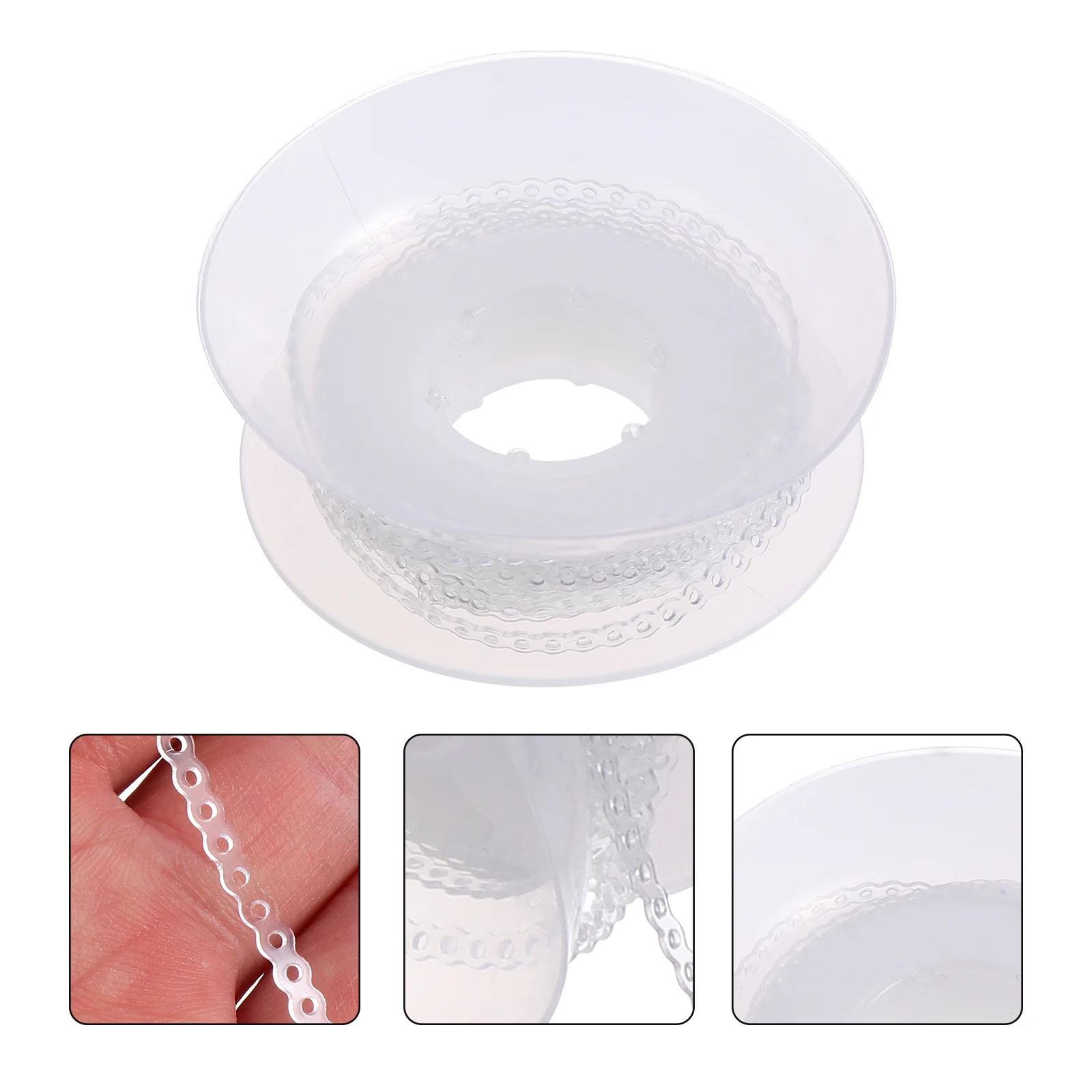 

Chain Teethelastic Band Chains Brace Power Type Continuous Clip Napkin Bib Clips Rubber Gap Bands Ligature Tie
