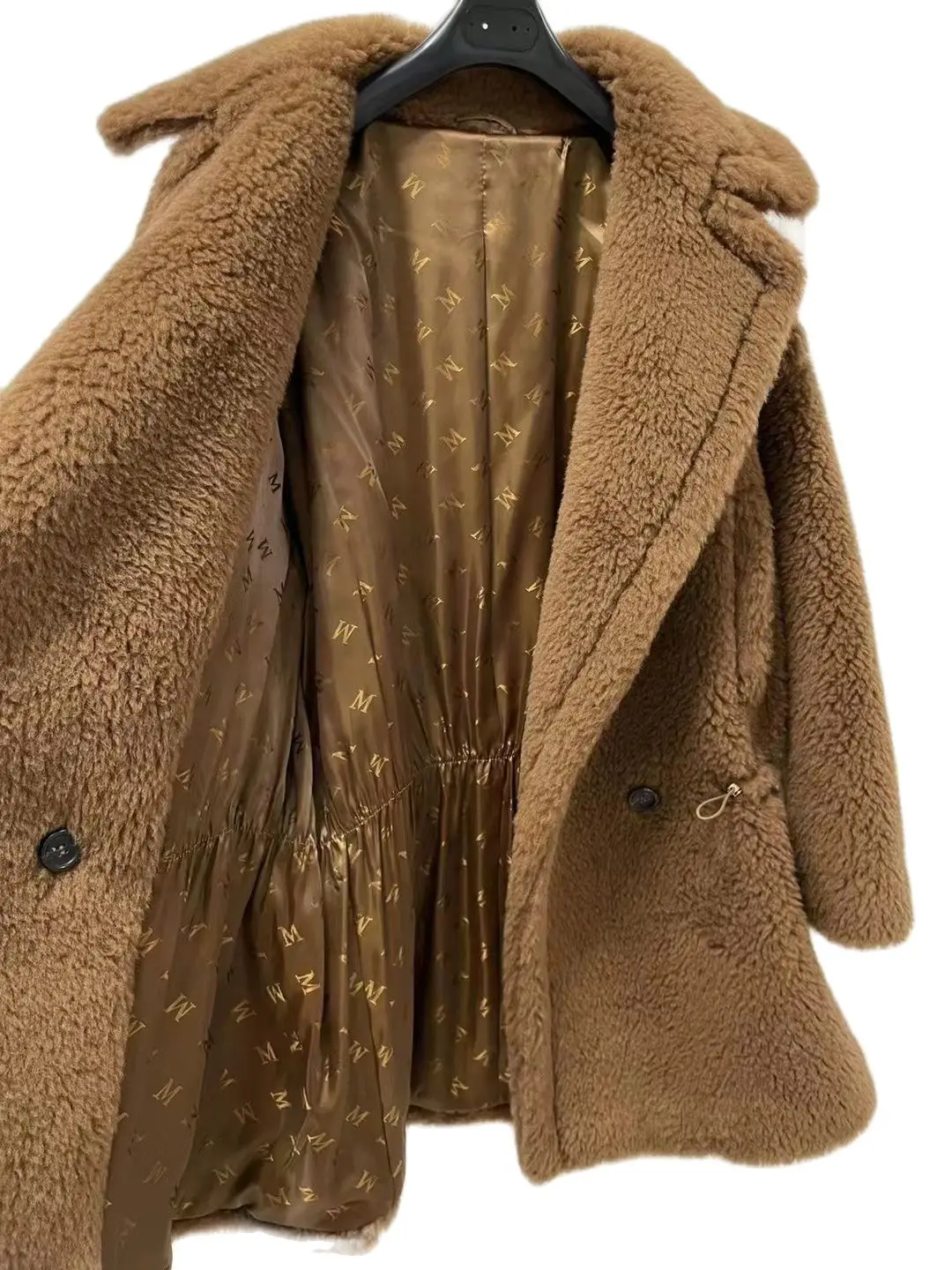 Autumn Alpaca Coat Women Mid-length Teddy Bear Coat Female Winter Loose Tobacco Wool Color Coat Fashion Casual 2023 New MAX