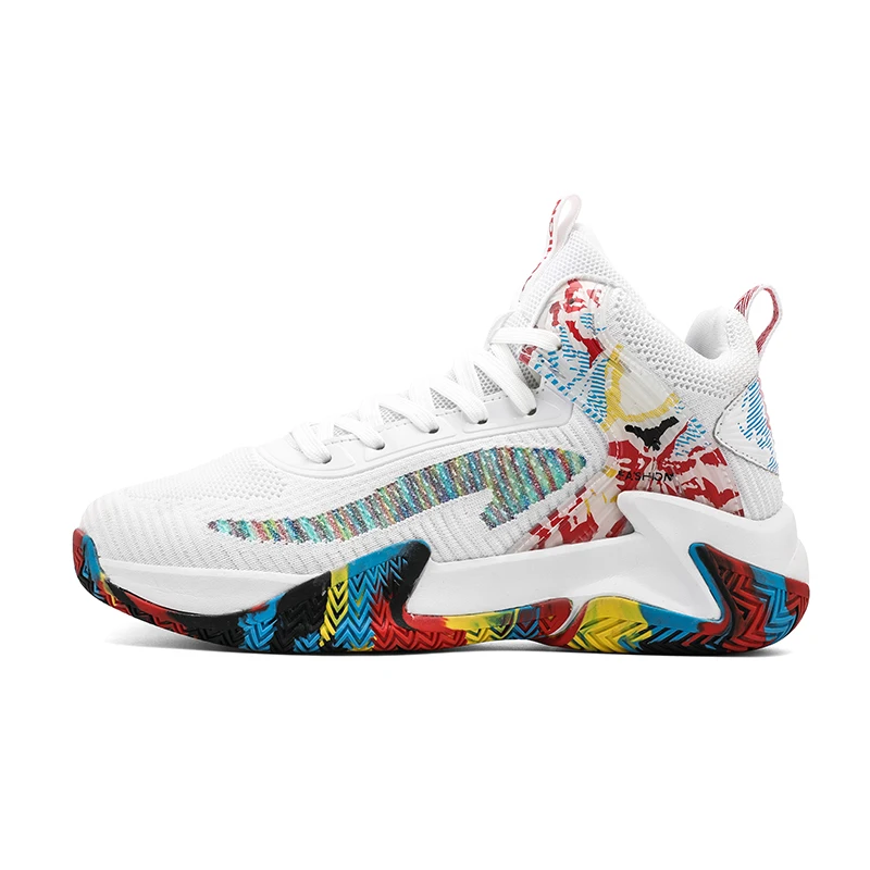 High Quality Basketball Shoes Men Sneakers Boys Basket Shoes Autumn High Top Anti-slip Outdoor Sport Shoes Trainer Summer Winter