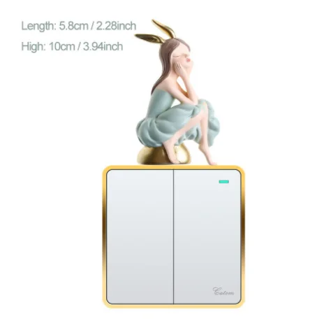 

Настенные наклейки для выключателей 3D мультяшные девушки