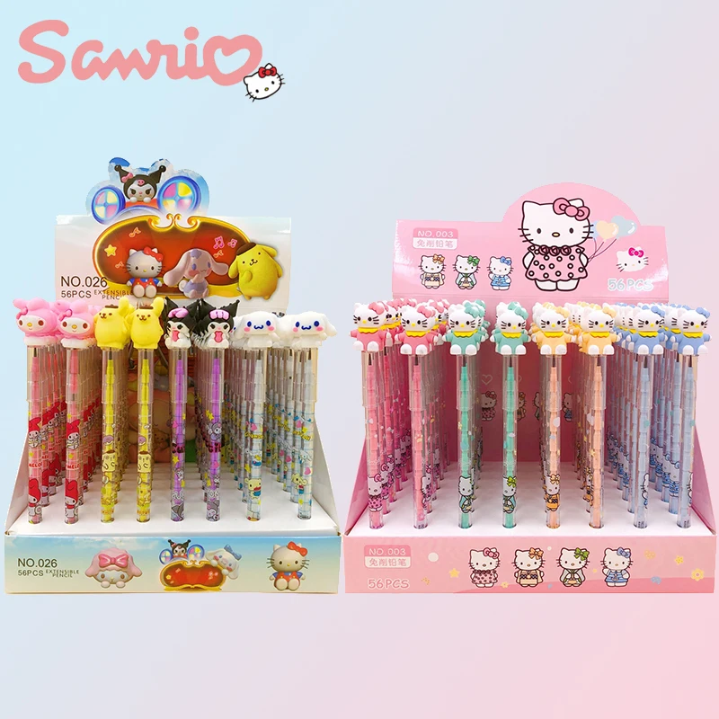 Hello Kitty Cinnamoroll Student Silicone Tips Writing Pencil School Supplies Stationery Wholesale