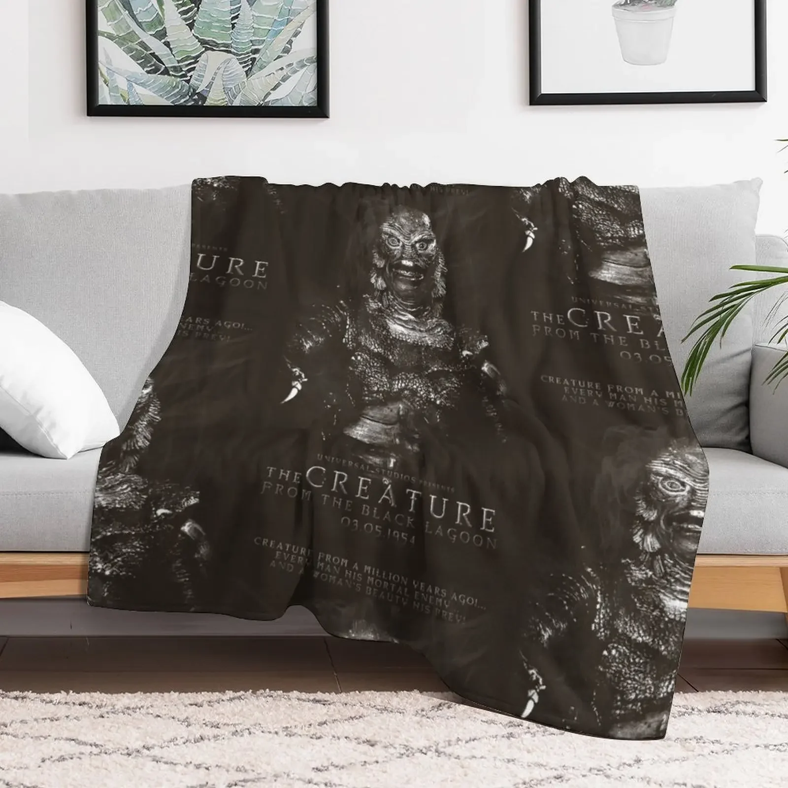 Одеяло Существо из черной лагуны на заказ одеяло для флярного дивана