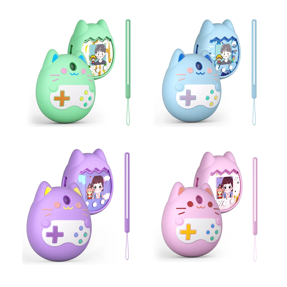 

Силиконовый чехол, совместимый с Tamagotchi Pix, виртуальный игровой автомат для домашних животных, защитный гелевый Чехол для tomagattie Pix