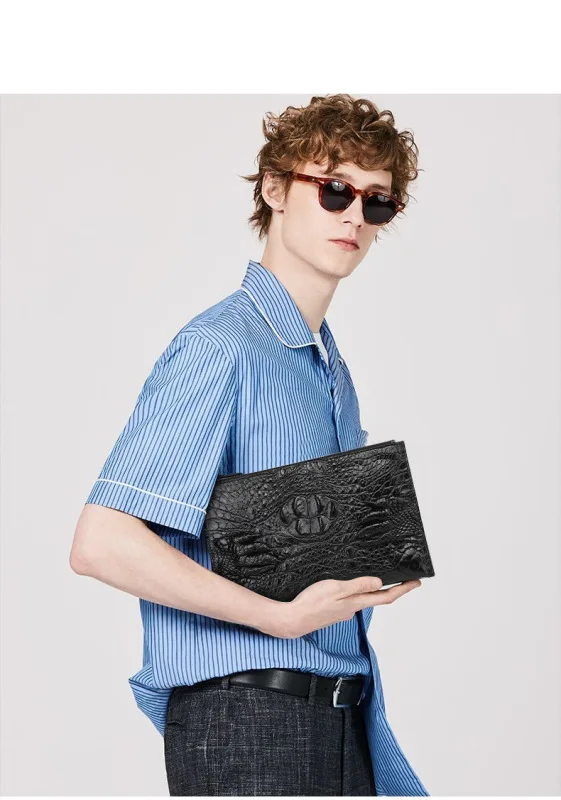 Рисунок 6 - Мужской клатч из натуральной крокодиловой кожи