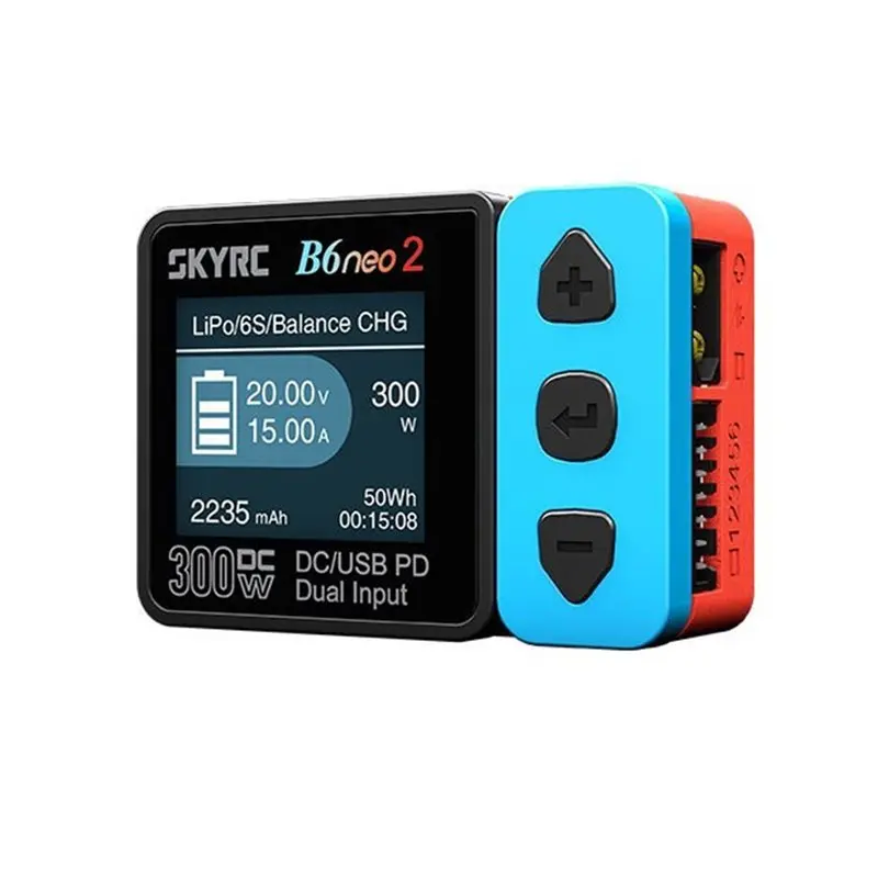 Фото SKYRC B6neo 2 Умное зарядное устройство DC 300W PD 80W для LiPo/LiFe/LiIon/LiHyV/NiMH/NiCd/Pb аккумуляторов с поддержкой A №1