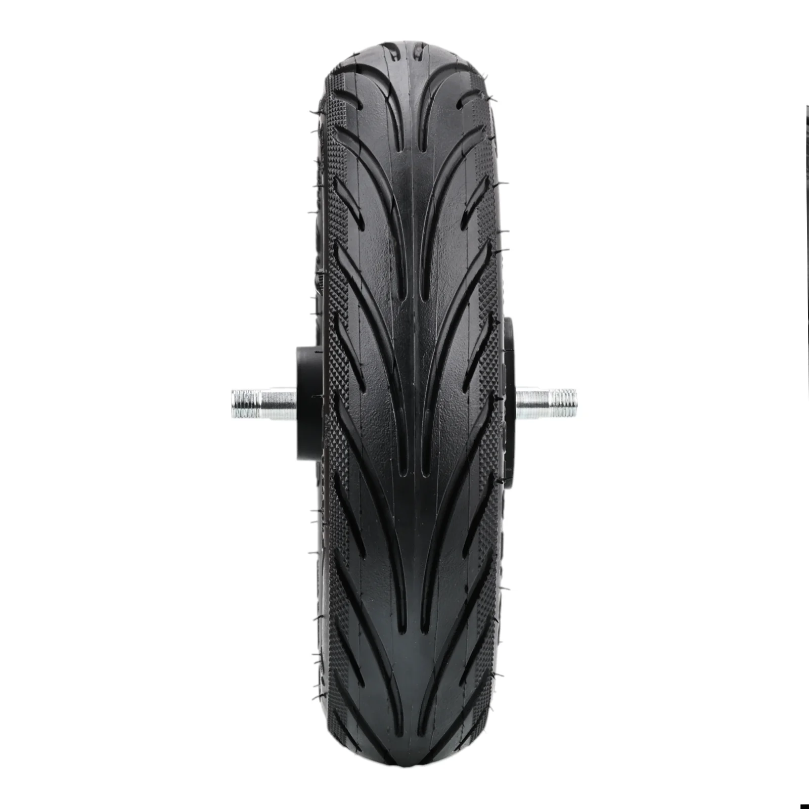 Фото Оригинальное переднее колесо для электрического скутера Segway F3, 10 дюймов, 60/75-6,5, самовосстанавливающаяся шина с ступицей, аксессуары в сборе, детали №5